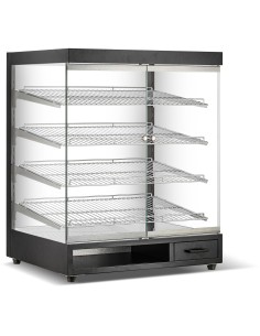 Neutral Display Case 4 Tier 800x575x967mm Black | Stalwart DA-ZW318BLACK