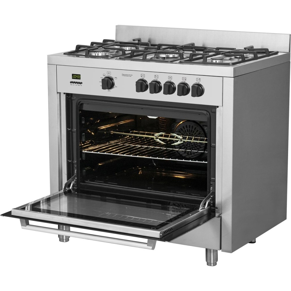 Professional Gas range 5 burners 10kW Gas oven 4.2kW | DA-G36D085010