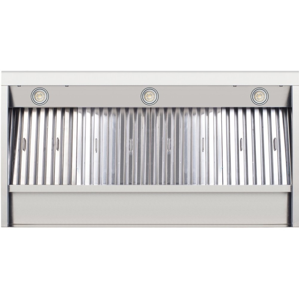 Commercial Extraction Canopy with Filter, Range Hood, Fan, Lights & Speed Control 1200mm | Stalwart AP238PS8348
