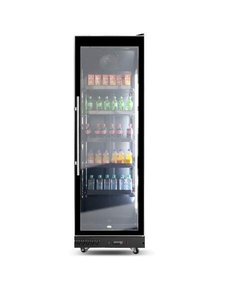 Commercial Display Refrigerator with Single Glass door 400 litres Black | Stalwart DA-KXG620BLACK