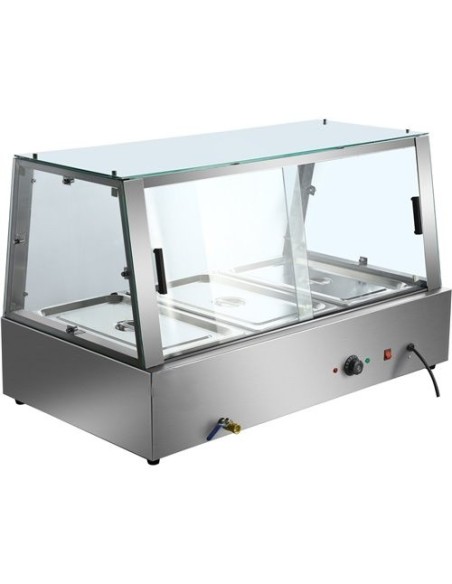 Display Bain Marie Counterop 6xGN1/2 150mm | Stalwart DA-HBM211