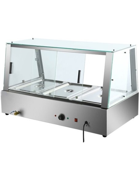 Display Bain Marie Counterop 6xGN1/2 150mm | Stalwart DA-HBM211