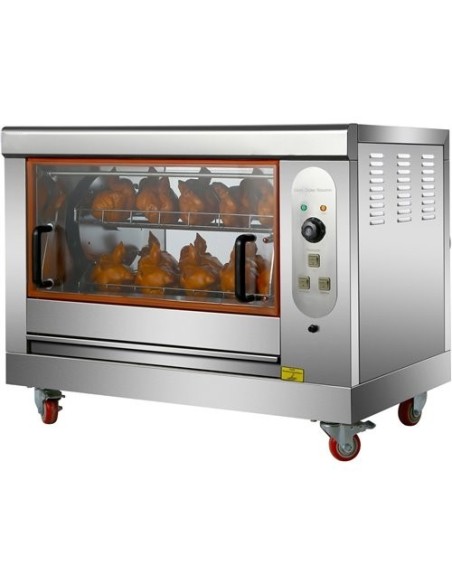 Professional Chicken Rotisserie Oven Electric 4 baskets 12-16 chickens | Stalwart DA-HEJ268