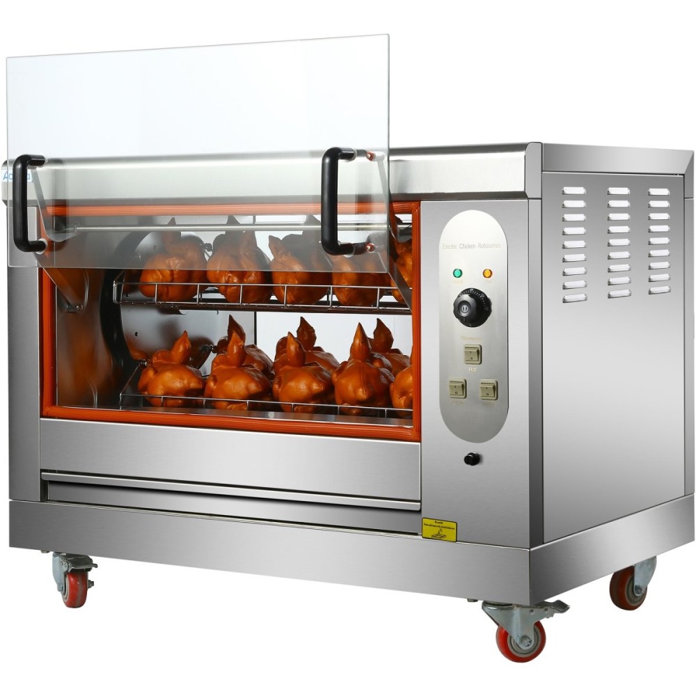 Professional Chicken Rotisserie Oven Electric 4 baskets 12-16 chickens | Stalwart DA-HEJ268