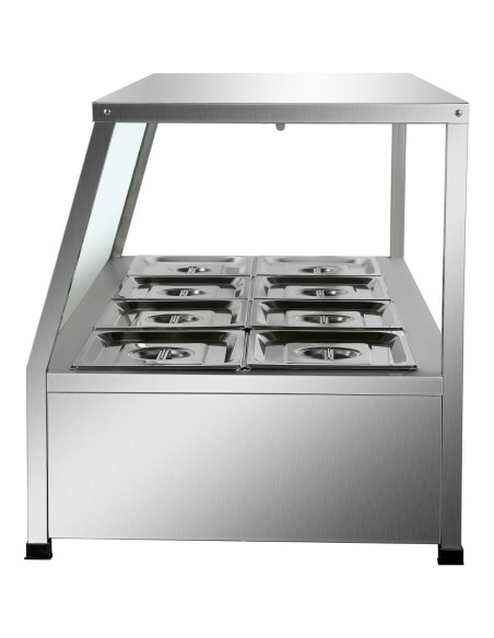 Display Bain Marie Counterop 8xGN1/2 | Stalwart DA-HBM212