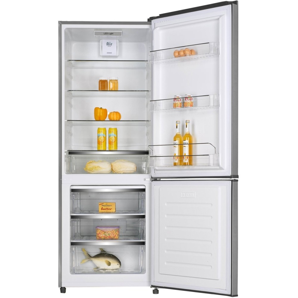Commercial Fridge & Freezer combination 426 litres Upright Larder Stainless Steel | Stalwart AX428BRF