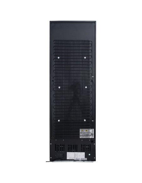 Commercial Drink cooler Upright 402 litres Dynamic cooling Hinged glass door Black Canopy light | Stalwart DA-LG402DFBLACK