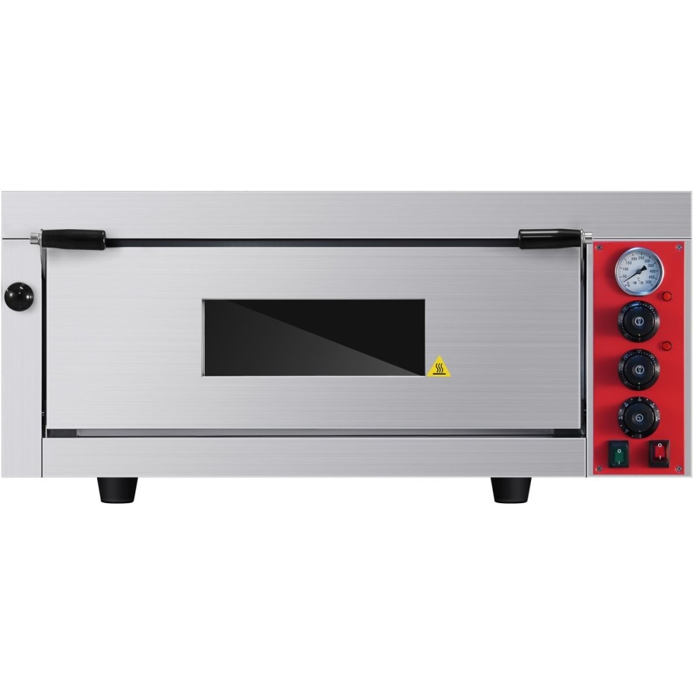 Commercial Pizza oven Electric 1 chamber 660x660mm Mechanical controls 5kW | Stalwart DA-KNGEP4T