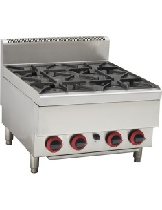 Gas Boiling Top 4 Burners 24kW | Stalwart DA-6GTR4