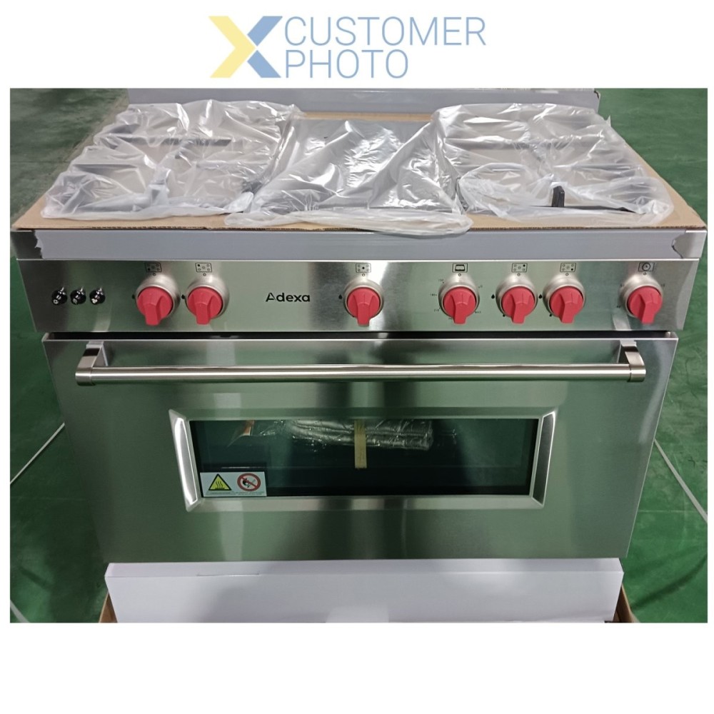 Professional Gas range Oven 7kW with 5 burners 11.4kW | Stalwart DA- Y95ND