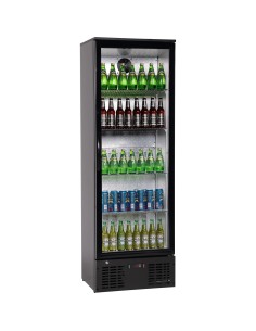 Commercial Bar bottle cooler Upright Single door 300 litres Black | Stalwart DA-LG310H 2