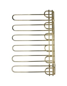 Wine Glass Rack Gold Ceiling mounted Length 450mm 20 wine glasses | Stalwart DA-WGR5G