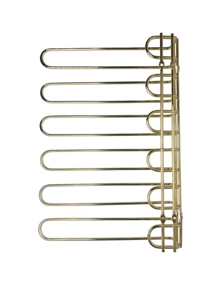 Wine Glass Rack Gold Ceiling mounted Length 450mm 20 wine glasses | Stalwart DA-WGR5G