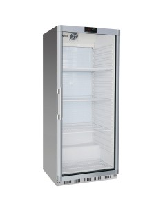 600lt Commercial Refrigerator Stainless Steel Upright cabinet Single glass door Ventilated cooling | Stalwart DA-SR600G