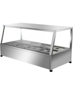 Display Bain Marie Counterop 10xGN1/2 150mm | Stalwart DA-HBM213