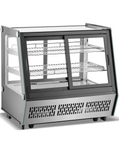 Display Merchandiser Fridge 160 litres Open Front & Back 2 shelves Black | Stalwart DA-CW1601