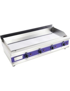 Commercial Gas Griddle Smooth 4 zone 12kW Table top | Stalwart DA-HGT1100