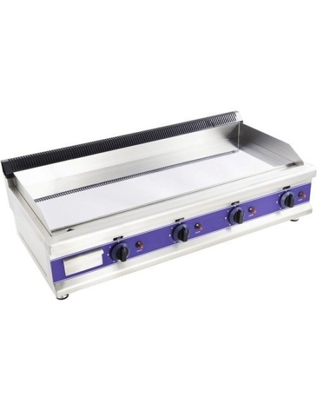 Commercial Gas Griddle Smooth 4 zone 12kW Table top | Stalwart DA-HGT1100