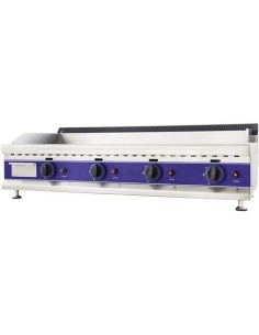 Commercial Gas Griddle Smooth 4 zone 12kW Table top | Stalwart DA-HGT1100 2