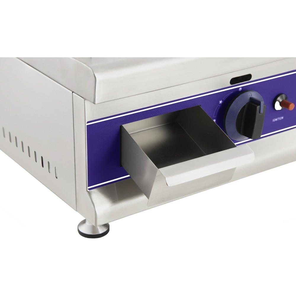 Commercial Gas Griddle Smooth 4 zone 12kW Table top | Stalwart DA-HGT1100