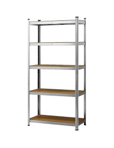 Garage Shelving Unit Medium duty 700x300x1500mm 5 shelves 175 kg/shelf Galvanized steel | DA-G7030
