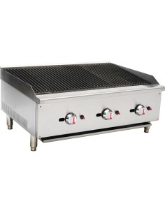 Professional Natural Gas Chargrill 3 burners 22.5kW | DA-ECB36S