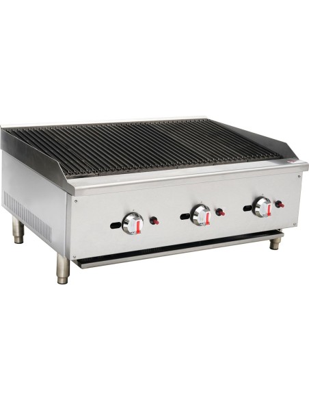 Professional Natural Gas Chargrill 3 burners 22.5kW | DA-ECB36S