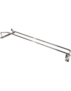 Wine Glass Rack Silver Ceiling mounted Length 400mm 5 wine glasses | Stalwart DA-WGR116S