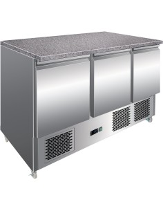 Refrigerated Prep Counter Marble top 3 doors | DA-MTS93