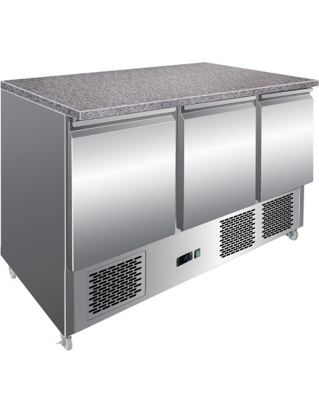 Refrigerated Prep Counter Marble top 3 doors | DA-MTS93