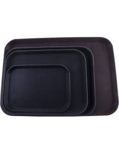 Serving Tray Fibreglass Rectangular Black 18&quotx26&quot | DA-FBR1826