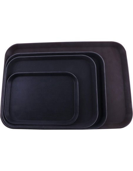 Serving Tray Fibreglass Rectangular Black 18&quotx26&quot | DA-FBR1826