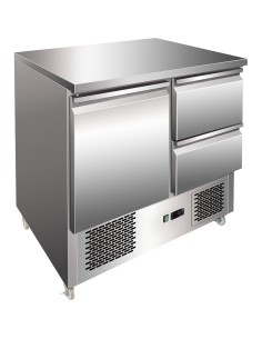 Refrigerated prep Counter 1 door 2 drawers | Stalwart DA-THS9012D