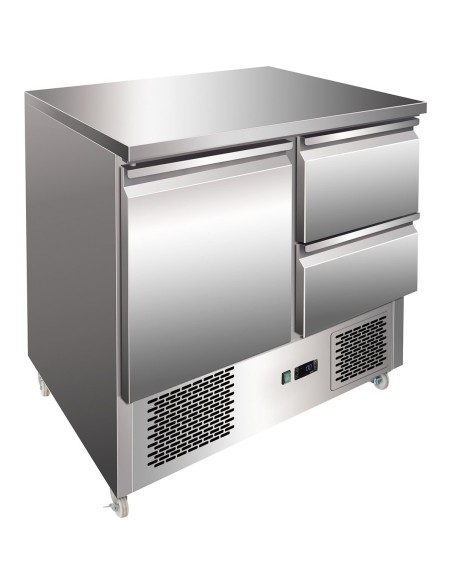Refrigerated prep Counter 1 door 2 drawers | Stalwart DA-THS9012D