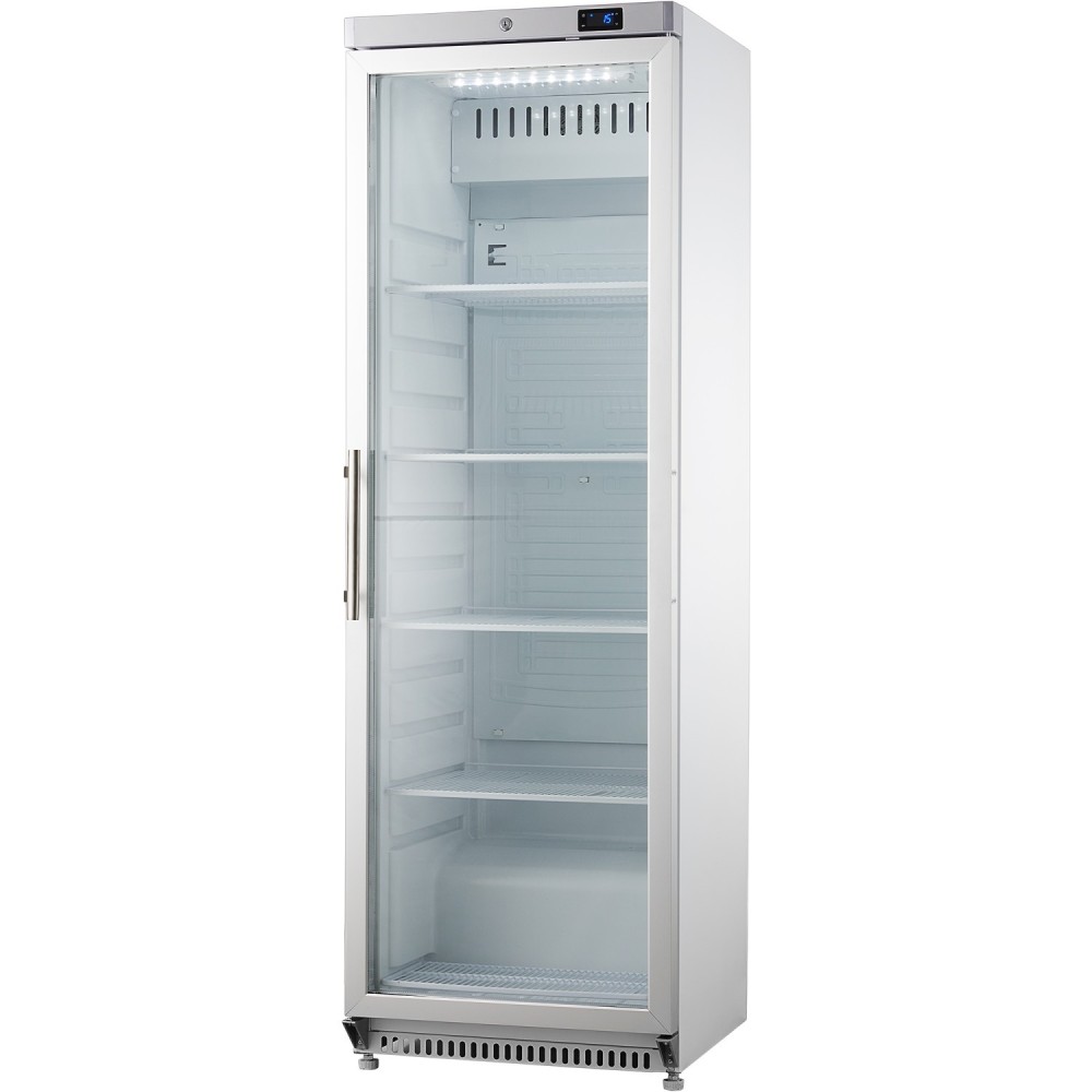 400lt Commercial Refrigerator Stainless steel Upright cabinet Single Glass door | Stalwart DA-DWR400GSS