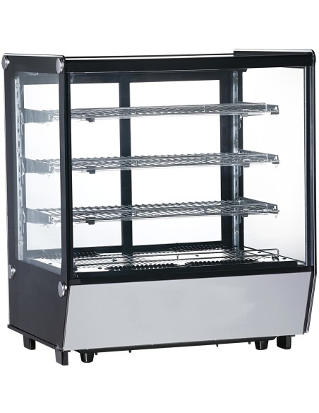 Display Merchandiser Fridge Countertop 145 litres 3 shelves Black & Stainless steel | Stalwart DA-FTW145Z