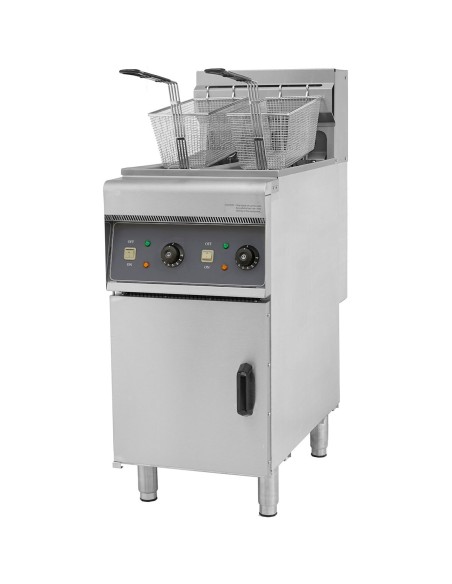 Twin Basket Professional Free standing Electric Fryer Twin tank 12kW 2x10 litres | DA-DF10L2