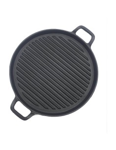 Premium Round 12&quot Cast Iron Skillet Pan| DA-CF33003
