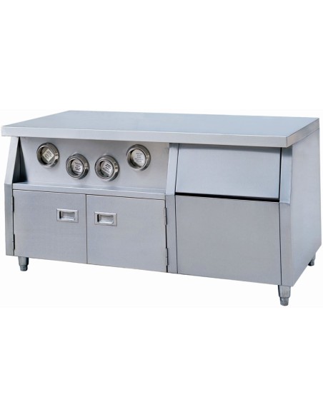 Service Station with Cup holders & Ice storage | DA-WS02