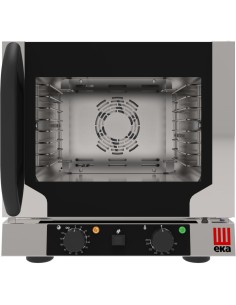 Professional Convection Oven Electric 4 trays GN1/2 Electromechanic controls Indirect steam Right hinged door | Tecnoeka EKF412N