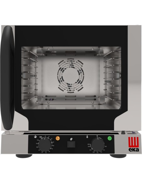 Professional Convection Oven Electric 4 trays GN1/2 Electromechanic controls Indirect steam Right hinged door | Tecnoeka EKF412N
