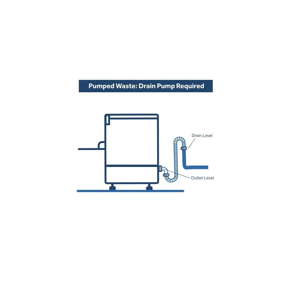 Commercial Glasswasher 30 baskets/hour 400mm basket Drain pump Detergent pump Rinse Aid Pump | Stalwart DA-WZ40DRDP
