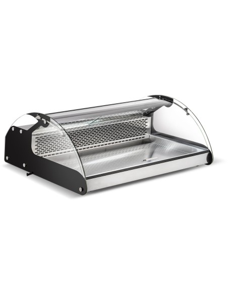 Display Merchandiser Fridge 120 litres 3xGN1/1 Stainless Steel Black | Stalwart DA-CW140