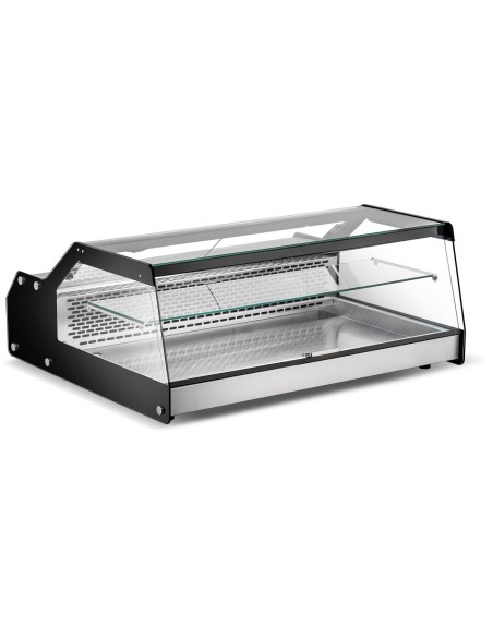 Display Merchandiser Fridge 148 litres 1 shelf + 3xGN1/1 bottom shelf Stainless Steel Black | Stalwart DA-CW170