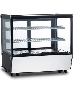 Display Merchandiser Fridge Countertop 200 litres 2 shelves Black & Stainless steel | Stalwart DA-FTW200Z