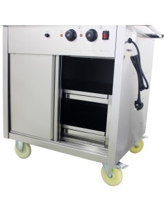 Mobile Bain Marie top Hot Cupboard 750mm | Stalwart DA-YH2W1 2