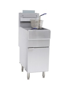 Twin Basket Professional Free standing Fryer Natural gas Single tank 25 litres 35kW | DA-GF120