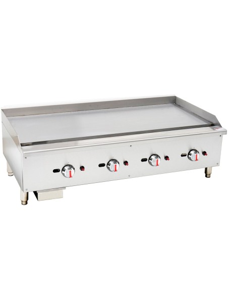 Premium Commercial Gas Griddle Smooth plate 4 burners 30kW Countertop | DA-EGG48S