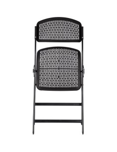 Folding Chair Black Plastic | Stalwart DA-HQLK53 2