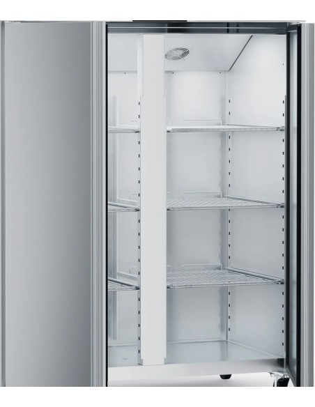 Commercial 1200 Litre Fridge Double Door Stainless steel Refrigerator  GN 2/1 Rapid Fan cooling | R1200S
